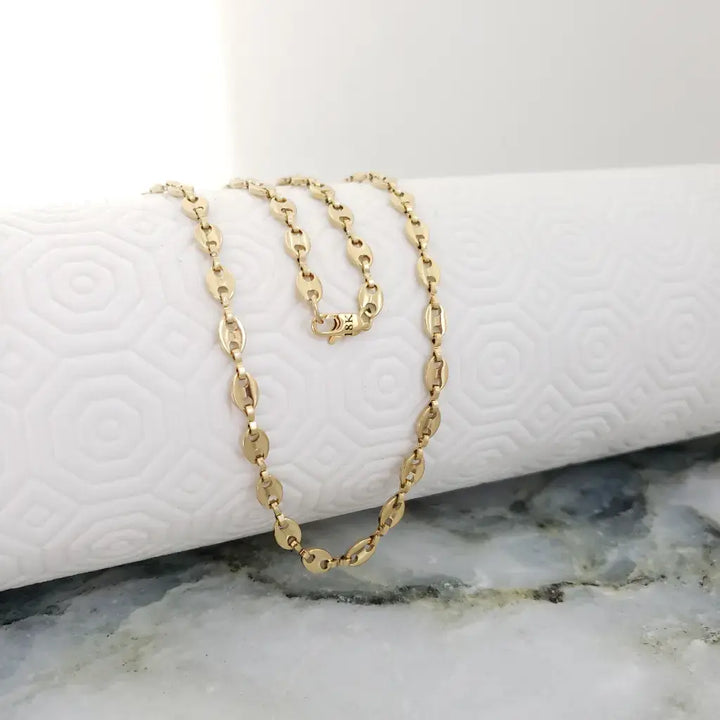 Cadena De Caballero De Tejido Gucci De 60cm-4mm De Grosor + Envío Gratis