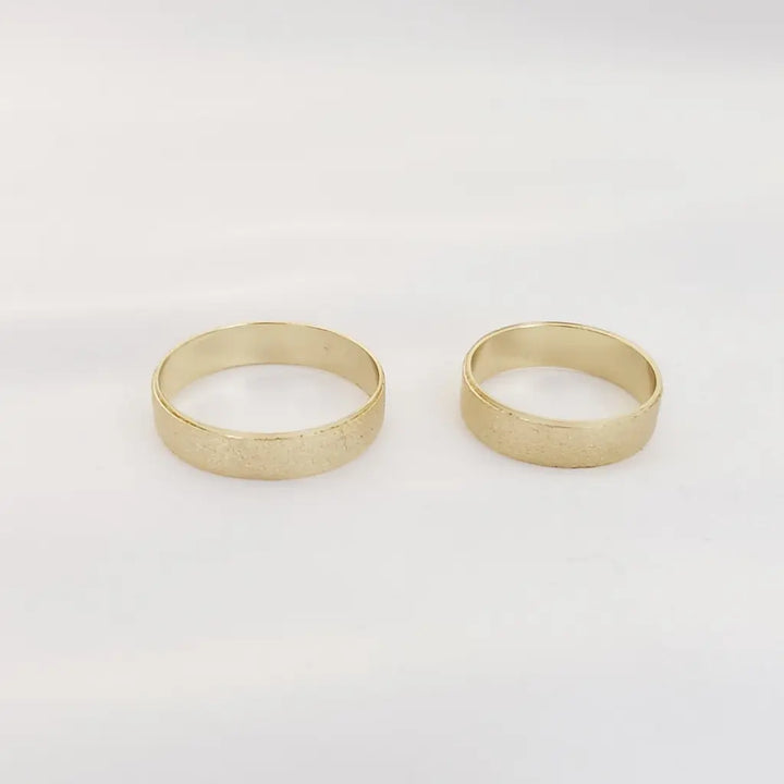 Par De Argollas De Matrimonio Con Diseño Cristal Rustico