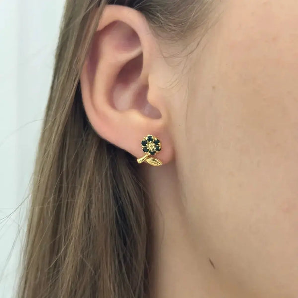Topos De Dama De FLor De Cristales Verdes