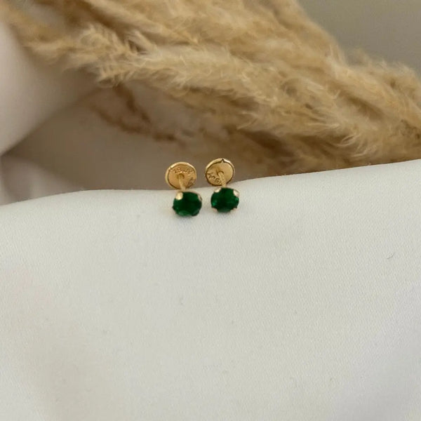 Topos De Seguridad De Dama De Cristales Verdes Esmeralda